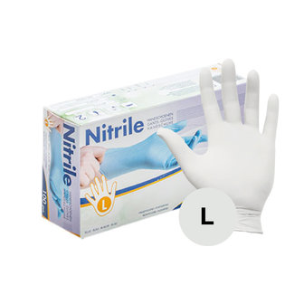 Hapro nitrile handschoenen maat L (wit)
