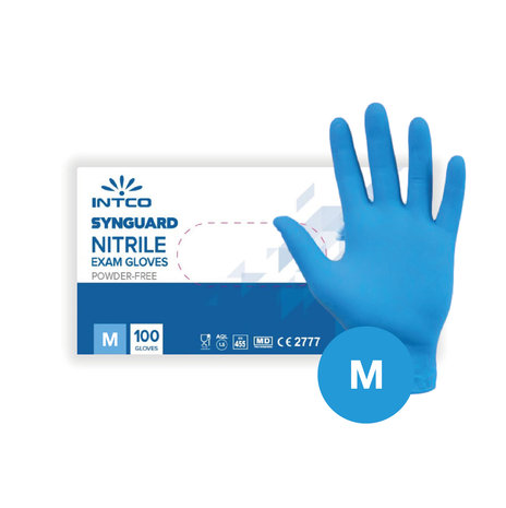 Hynex nitriel handschoenen maat M (blauw)