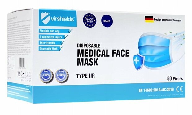 Strongfit Medical 3-laags type IIR-mondmaskers 